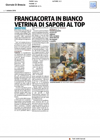 Franciacorta in Bianco vetrina di sapori al top - Giornale di Brescia
