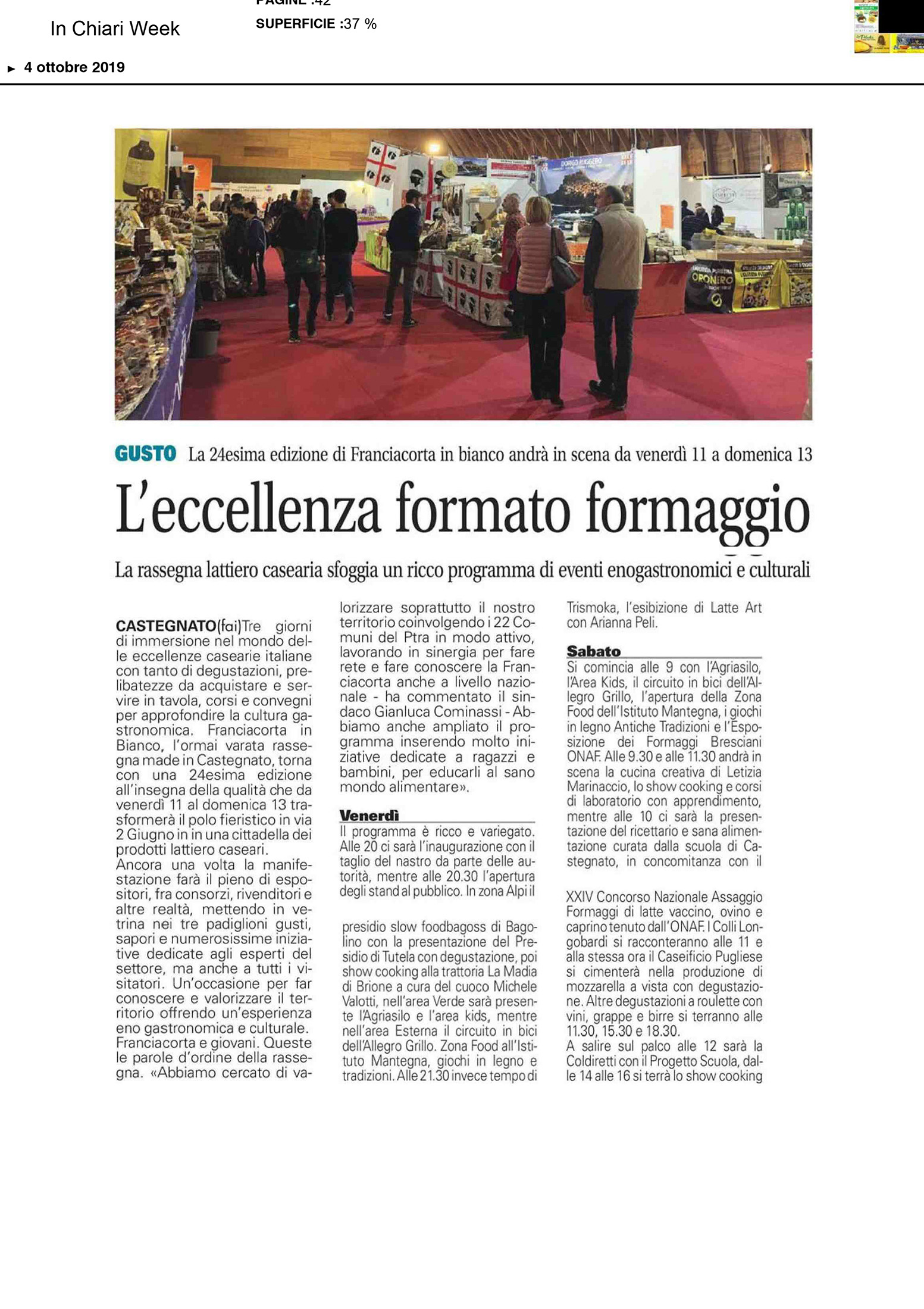 in chiari week 4 OTTOBRE