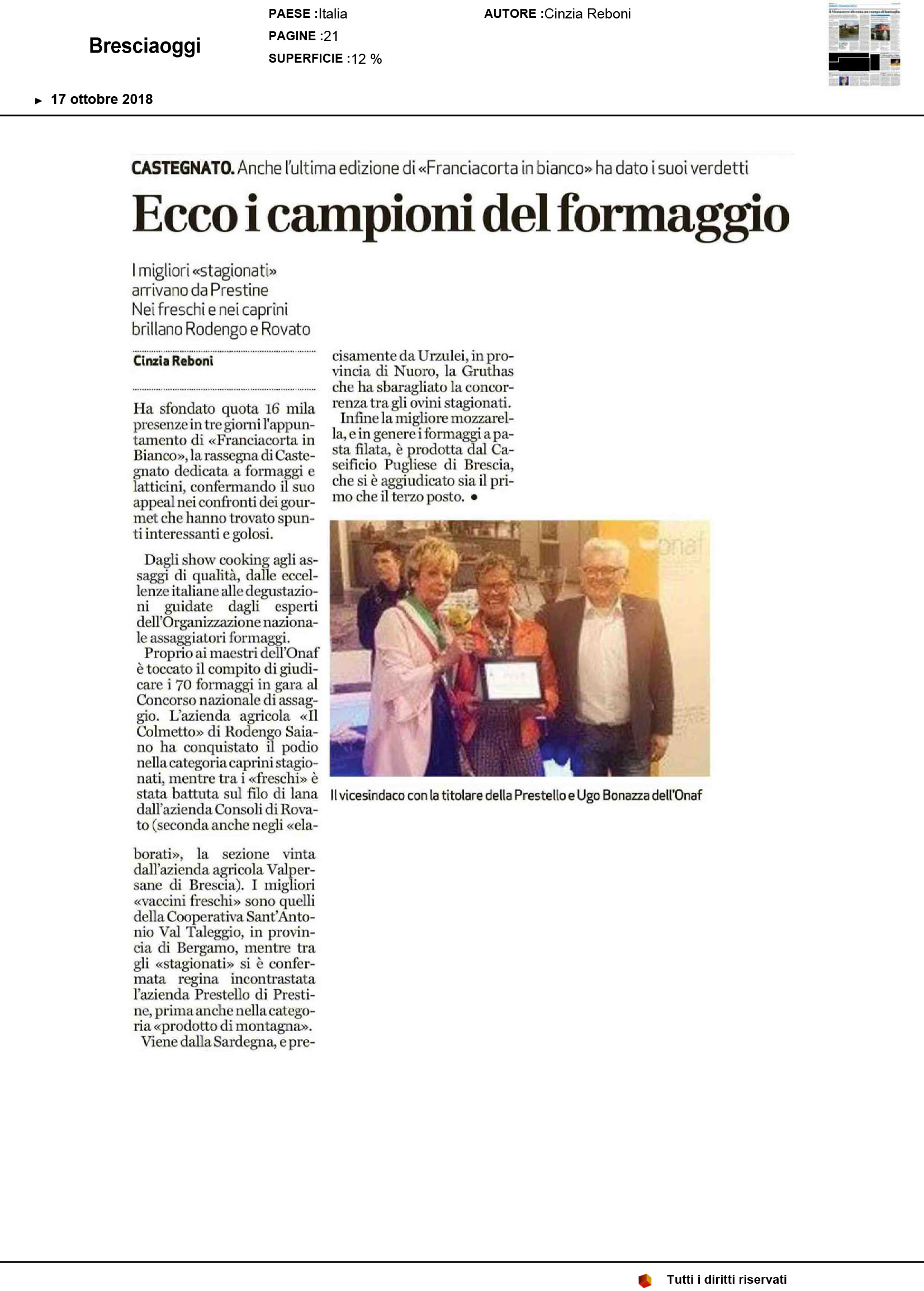 quot Bresciaoggi 20181017