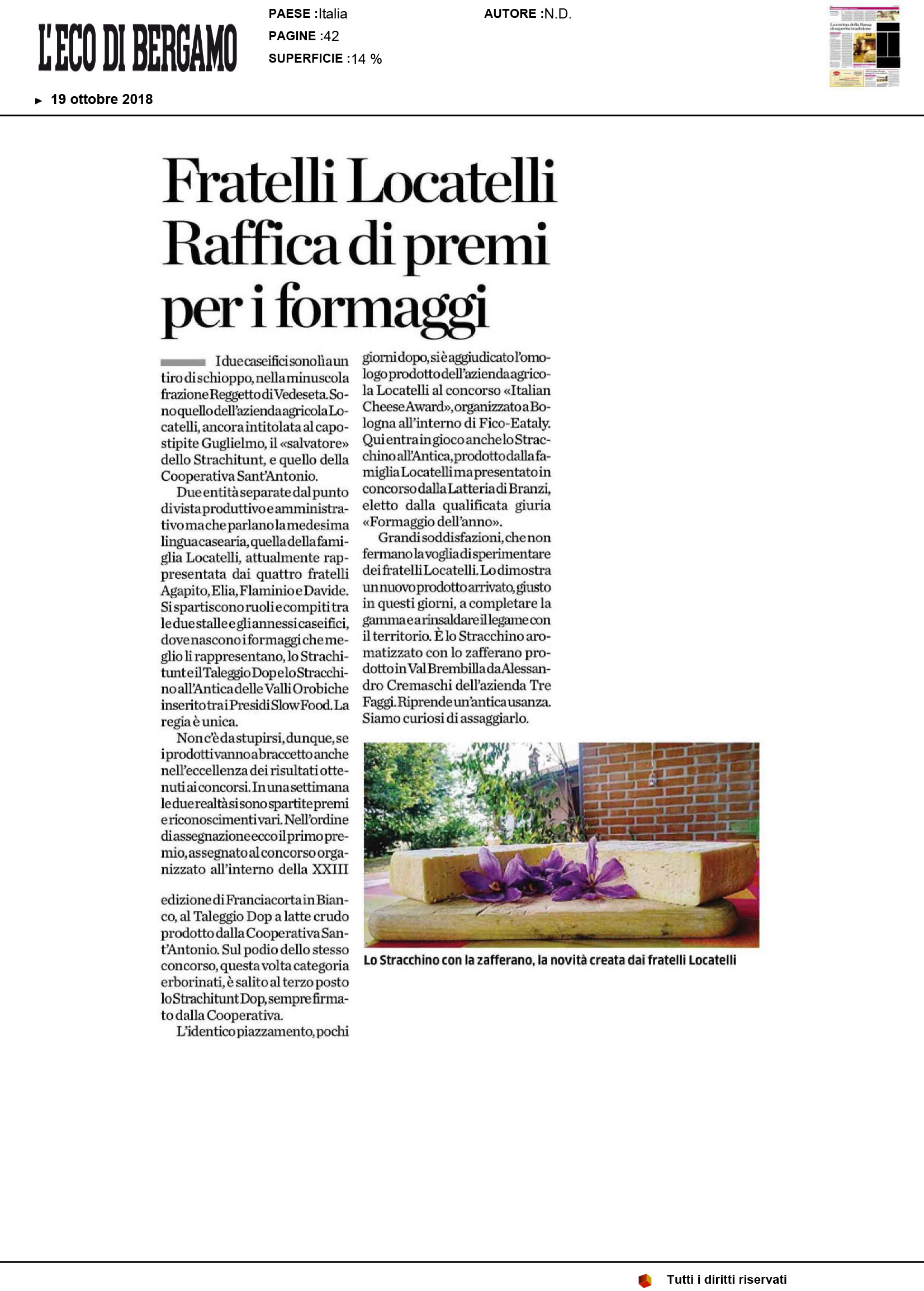 quot LEco Di Bergamo 20181019
