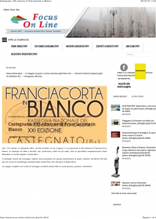 Castegnato: XXI Edizione di Franciacorta in Bianco - Focus online