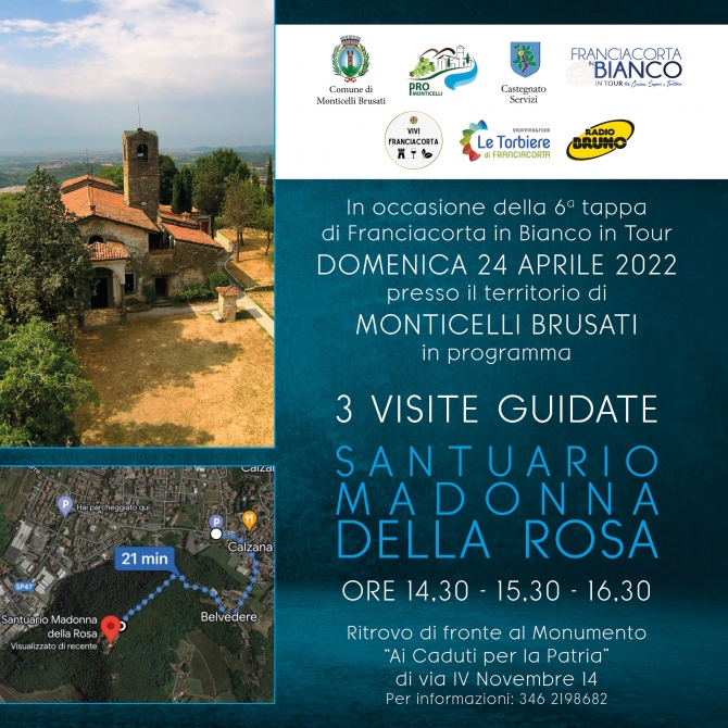 Tre visite guidate al Santuario Madonna della Rosa