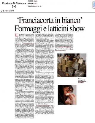 Franciacorta in Bianco, formaggi e latticini show - Provincia di Cremona