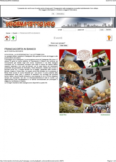 Franciacorta in Bianco - informatutto.info