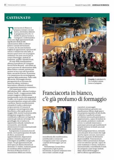 Franciacorta in Bianco: c'&egrave; gi&agrave; profumo di formaggio