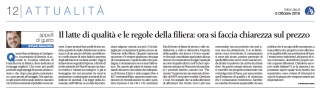 Il latte di qualit&agrave; e le regole della filiera: ora si faccia chiarezza sul prezzo - Avvenire