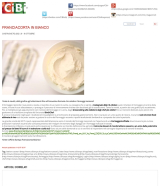 Da "Cibi Magazine" - Franciacorta in Bianco