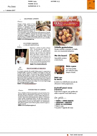 Da "Pi&ugrave; Dolci" - Franciacorta in Bianco