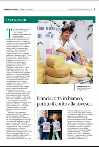 Franciacorta in Bianco 2025 in preparazione