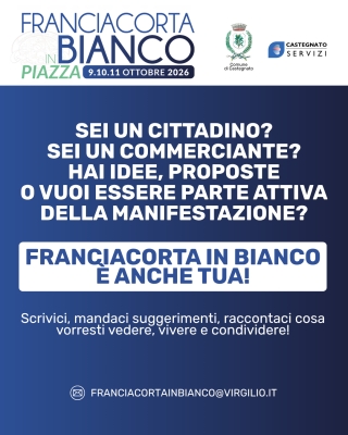 Franciacorta in Bianco &egrave; anche tua!