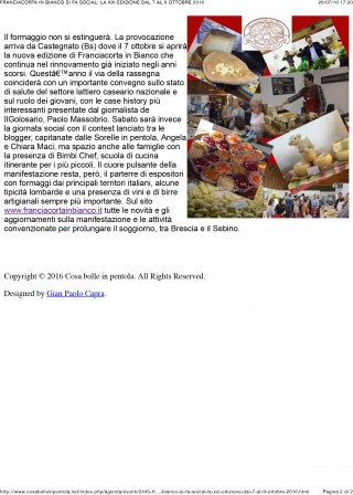 Il formaggio non si estinguer&agrave; - cosabolleinpentola