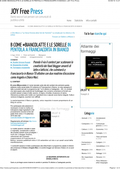 B come Biancolatte e le sorelle in pentola a Franciacorta in Bianco - Joy Free Press